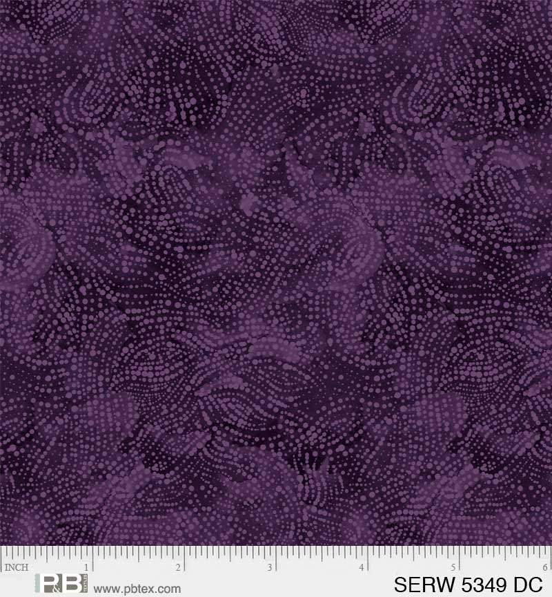 108" Serenity Quilt Backing Fabric - Serene Texture in Dark Purple - SERW 05349 DC