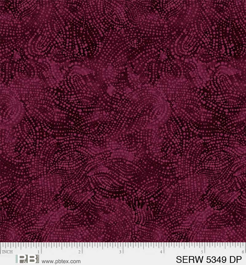 108" Serenity Quilt Backing Fabric - Serene Texture in Burgundy - SERW 05349 DP