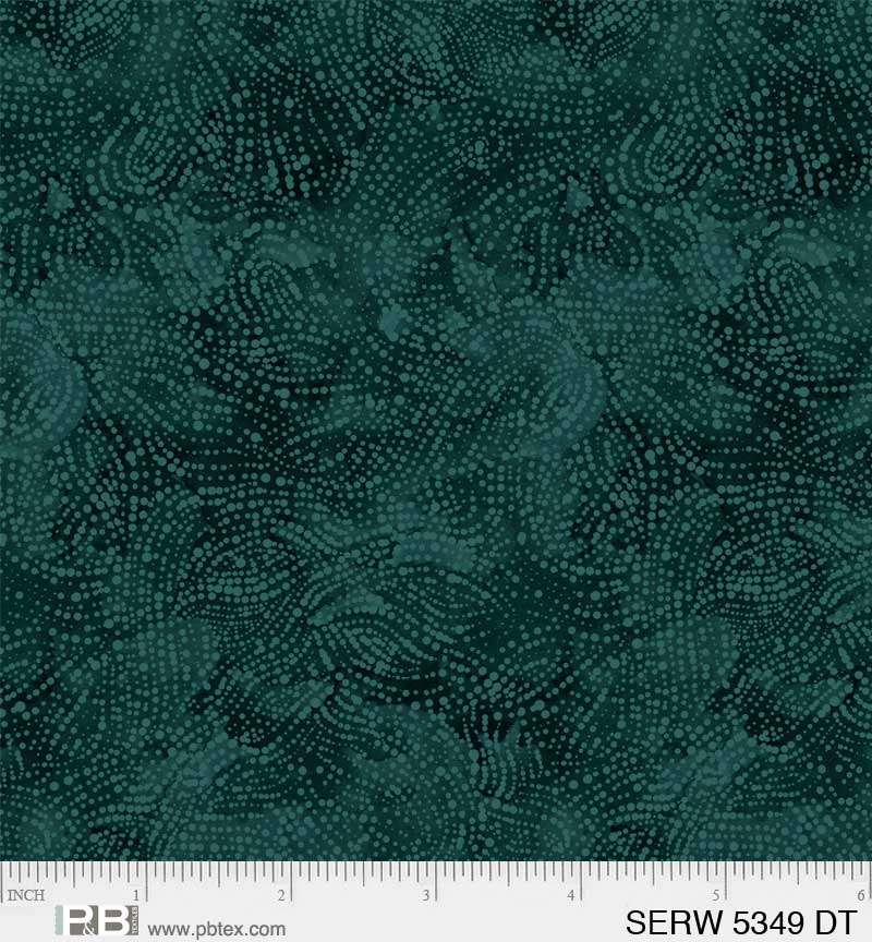 108" Serenity Quilt Backing Fabric - Serene Texture in Dark Turquoise - SERW 05349 DT
