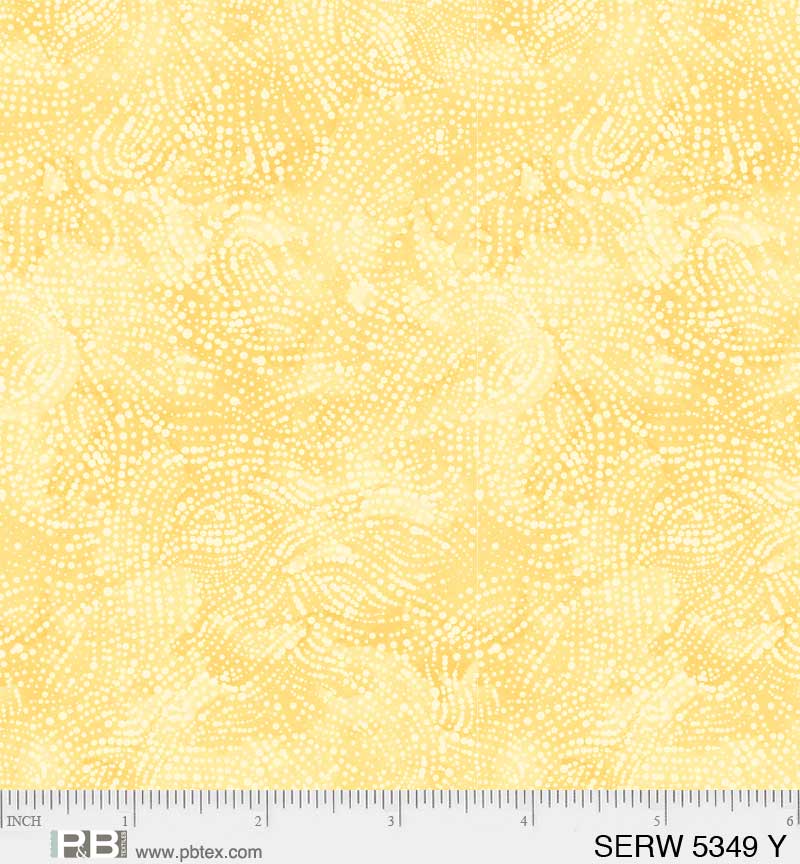 108" Serenity Quilt Backing Fabric - Serene Texture in Yellow - SERW 05349 Y