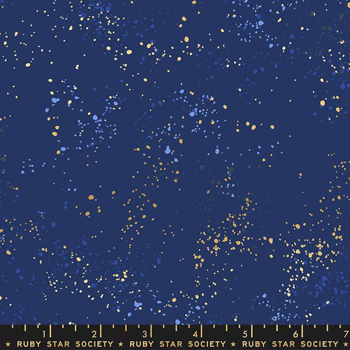 108" Speckled Quilt Backing Fabric by Ruby Star Society - Navy Blue - RS5055 105M