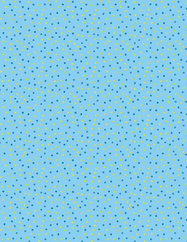 Buzzin' with My Gnome-iezz Quilt Fabric - Dots in Blue - 3023 39841 474