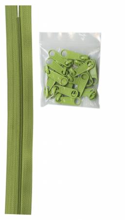 By Annie Bag Hardware - Zippers by the Yard, 4 yards, - Apple