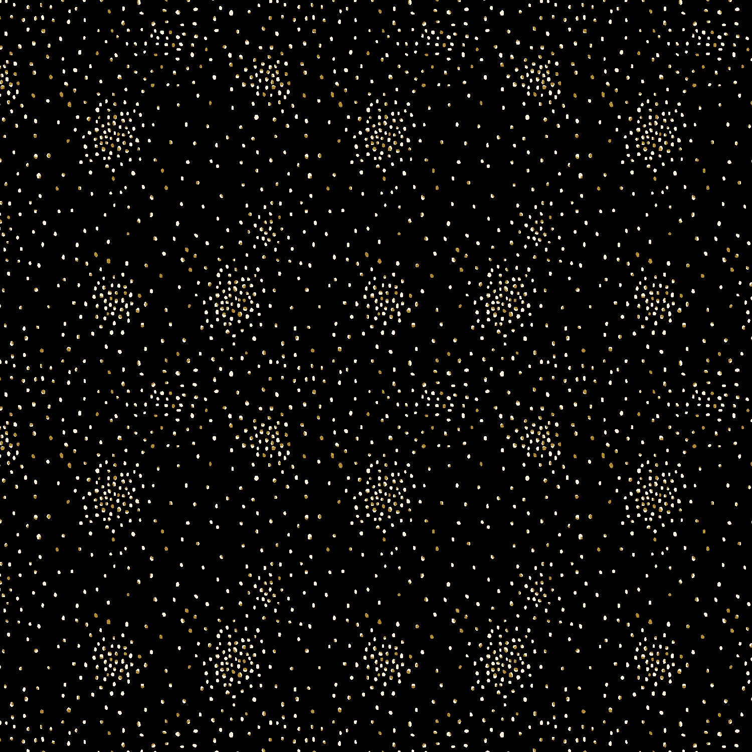 Clusters Cotton+Steel Basics Quilt Fabric - Black Hole Metallic  - CS107-BH14M