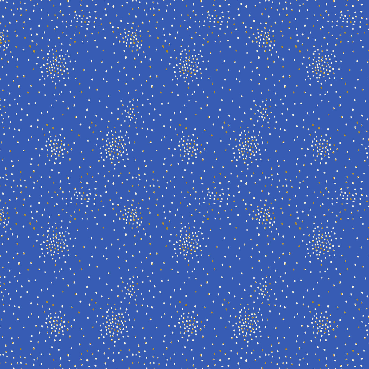 Clusters Quilt Fabric by Cotton+Steel - Deep Ocean Metallic (Blue) - CS107-DO12M
