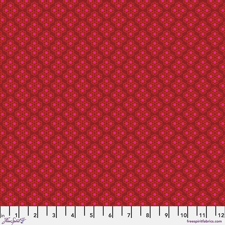 Field Study Quilt Fabric - Crimson in Bliss (Red) - PWSK056.BLISS