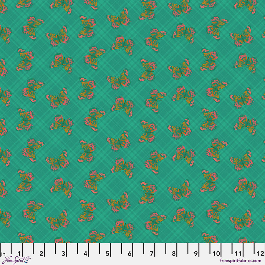 Field Study Quilt Fabric - Flutter (Butterflies) in Bliss (Green) - PWSK059.BLISS