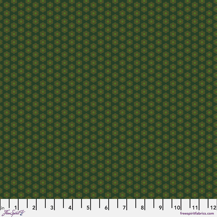 Field Study Quilt Fabric - Hexie in Bliss (Green) - PWSK060.BLISS