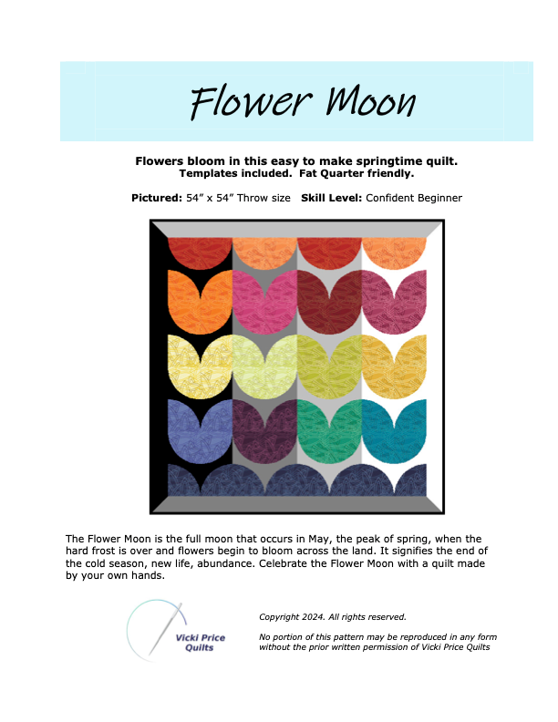 LKG: Flower Moon Quilt Kit - FMVPKIT