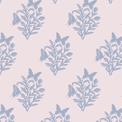 Fresh Linen Quilt Fabric - Mugwort Gathering in Purple - FRE32307
