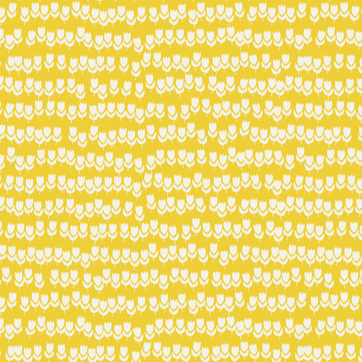 Gathering in the Garden Quilt Fabric by Cotton and Steel - Tulips in Ray of Sunshine Yellow - RC104-RS2