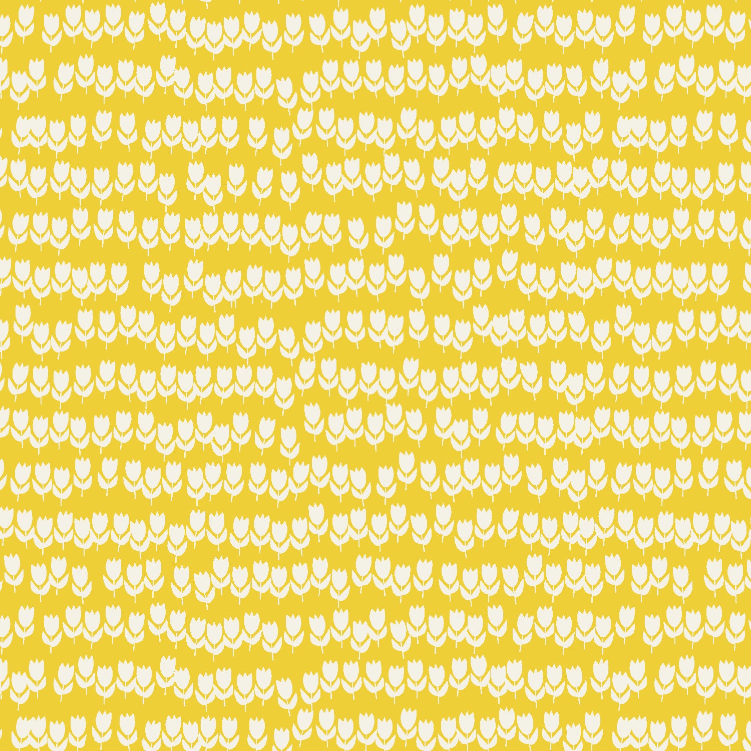 Gathering in the Garden Quilt Fabric by Cotton and Steel - Tulips in Ray of Sunshine Yellow - RC104-RS2