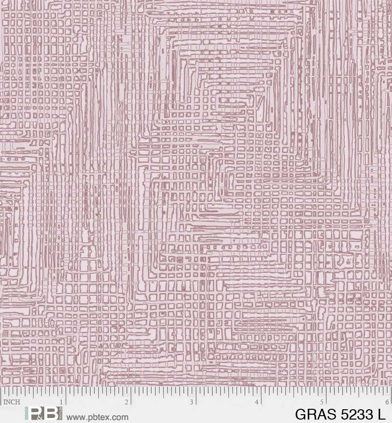 Grass Roots Quilt Fabric - Grasscloth in Lavender Purple - GRAS 05233 L
