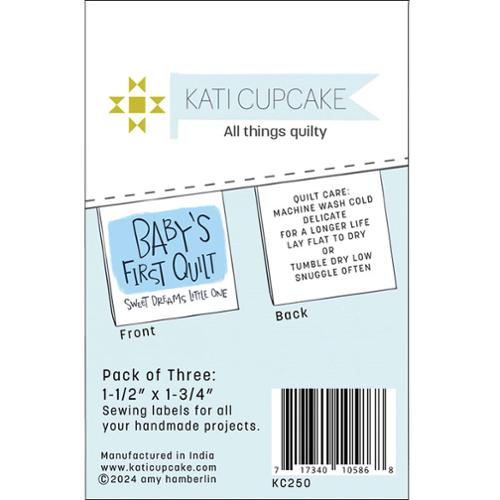 Kati Cupcake Sew in Labels Baby's Quilt Blue - KC250