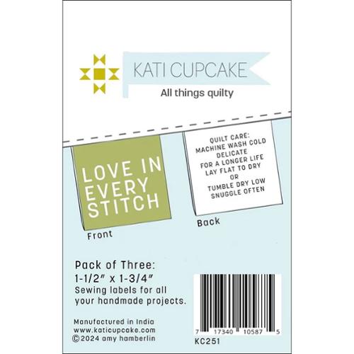 Kati Cupcake Sew in Labels Love In Every Stitch Quilt Care- KC251