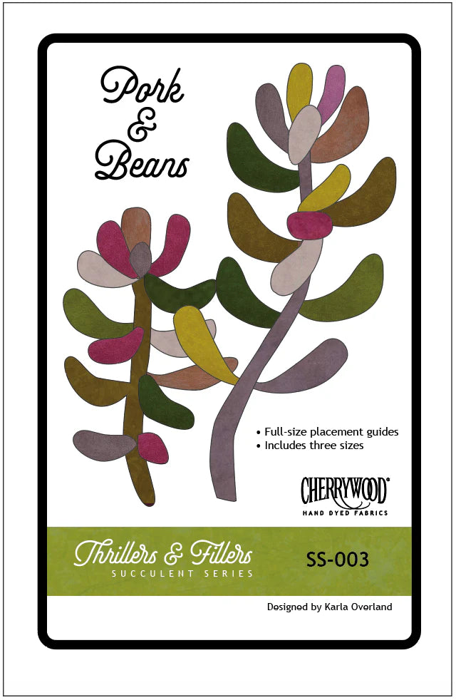 Pork and Beans Succulent Series Quilt Pattern by Cherrywood Fabrics – Cary  Quilting Company