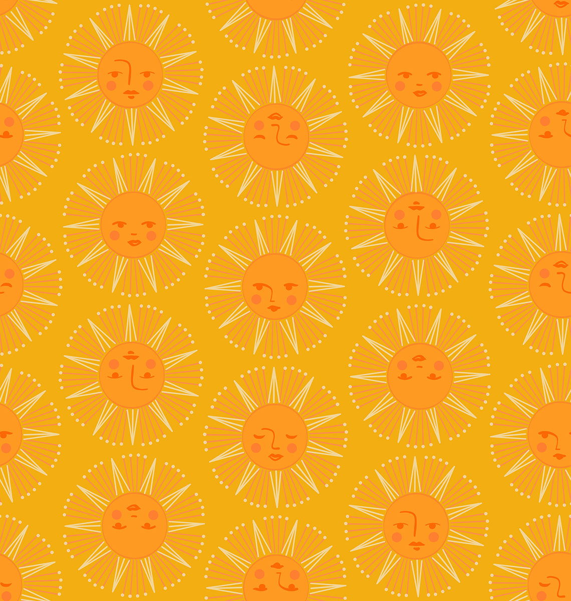 Rise and Shine Quilt Fabric by Ruby Star Society - Sundream Suns in Buttercup Gold - RS0078 14