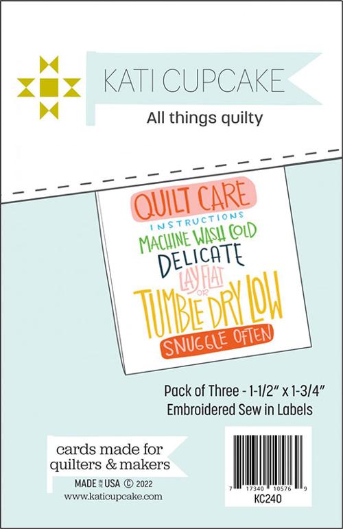 Sew in Labels Quilt Care- KC240