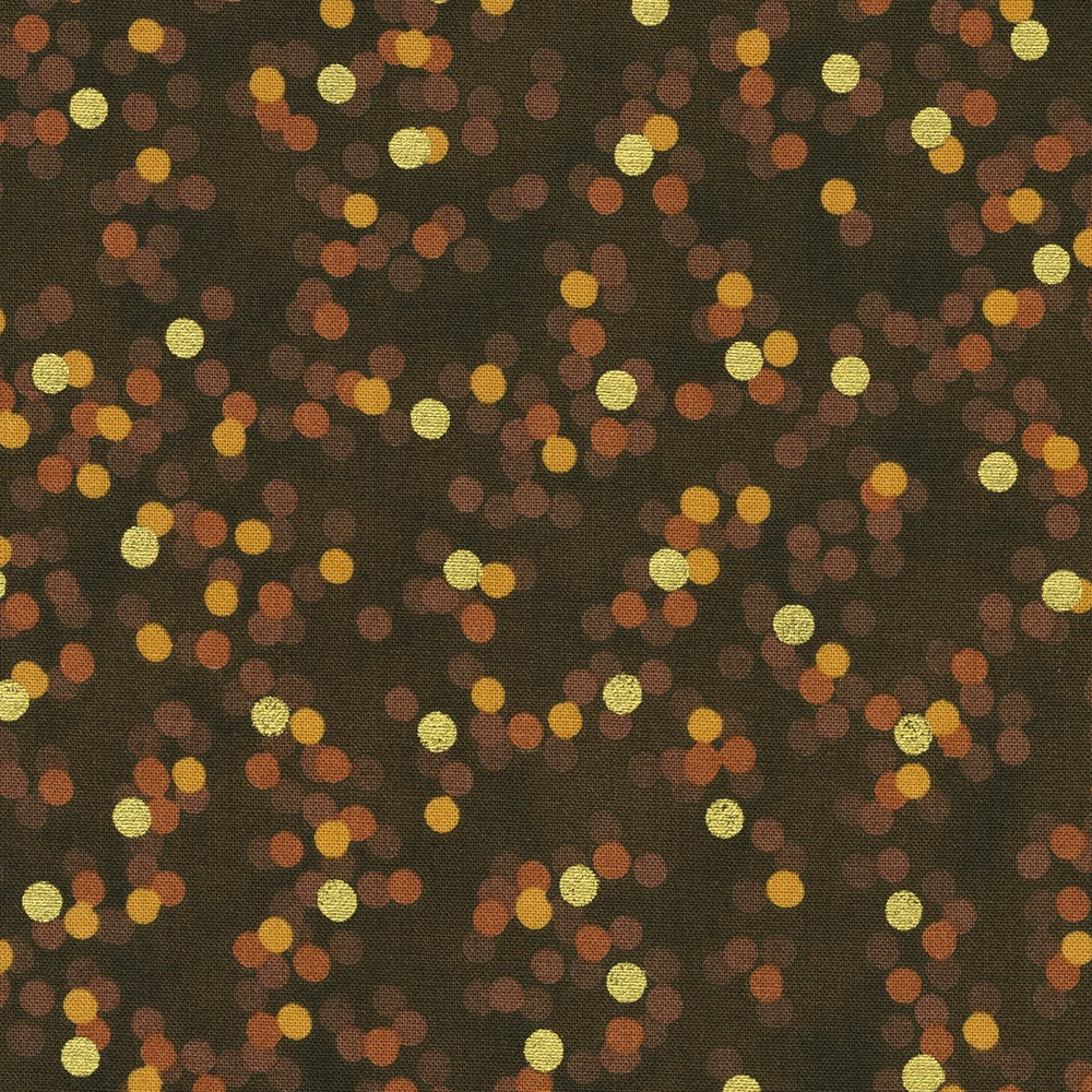 Sweet Pumpkin Spice Quilt Fabric - Dots in Walnut Brown - SRKM-22325-323 WALNUT