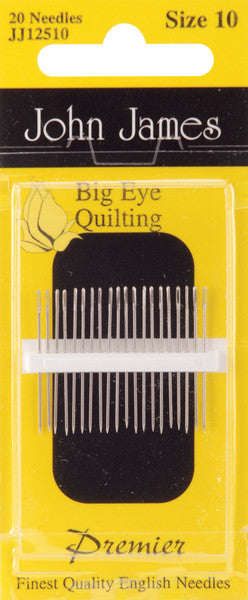 Big Eye Quilting Needles, size 10 - JJ125-10 – Cary Quilting Company