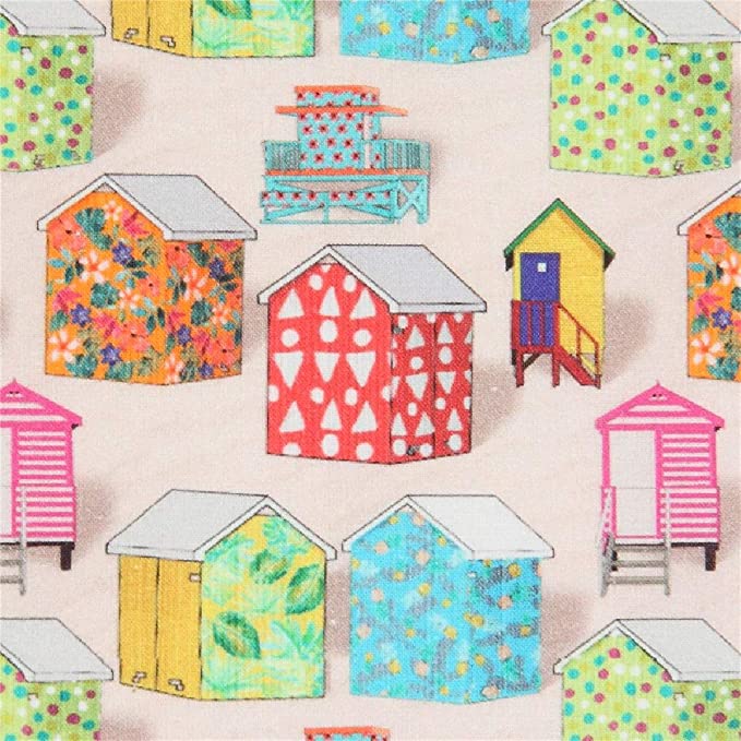 det sidste lindre Army Stof France Quilt Fabric - Patchwork Beach Houses in Multi - QUA025001 –  Cary Quilting Company