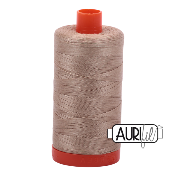 Aurifil 50 wt cotton thread, 1300m, Sand (2326)