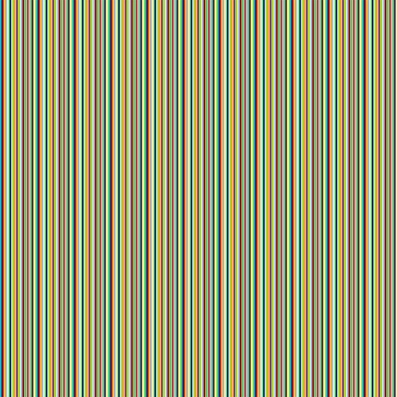 ABC 123 Quilt Fabric - Stripes in White/Multi - 24954-10