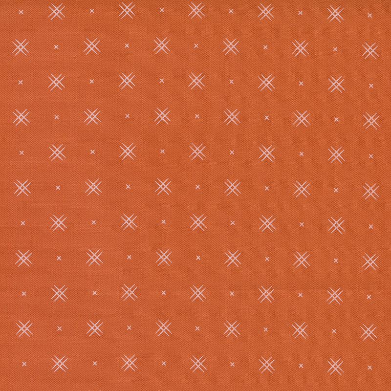 Beyond Bella Quilt Fabric - On Point in Clementine Orange - 16740 209