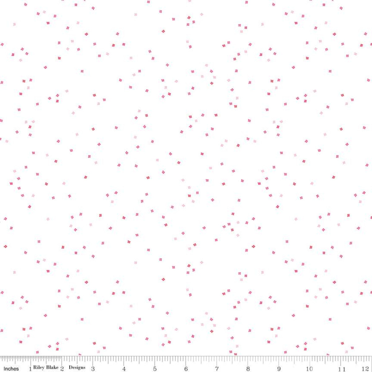 Blossom Quilt Fabric - All the Pink on White - C730-ALLTHEPINK