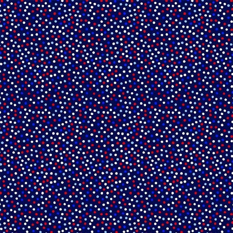 Garden Pindot Quilt Fabric - Indigo Red, White, and Blue Dots on Blue - CX1065-INDI-D
