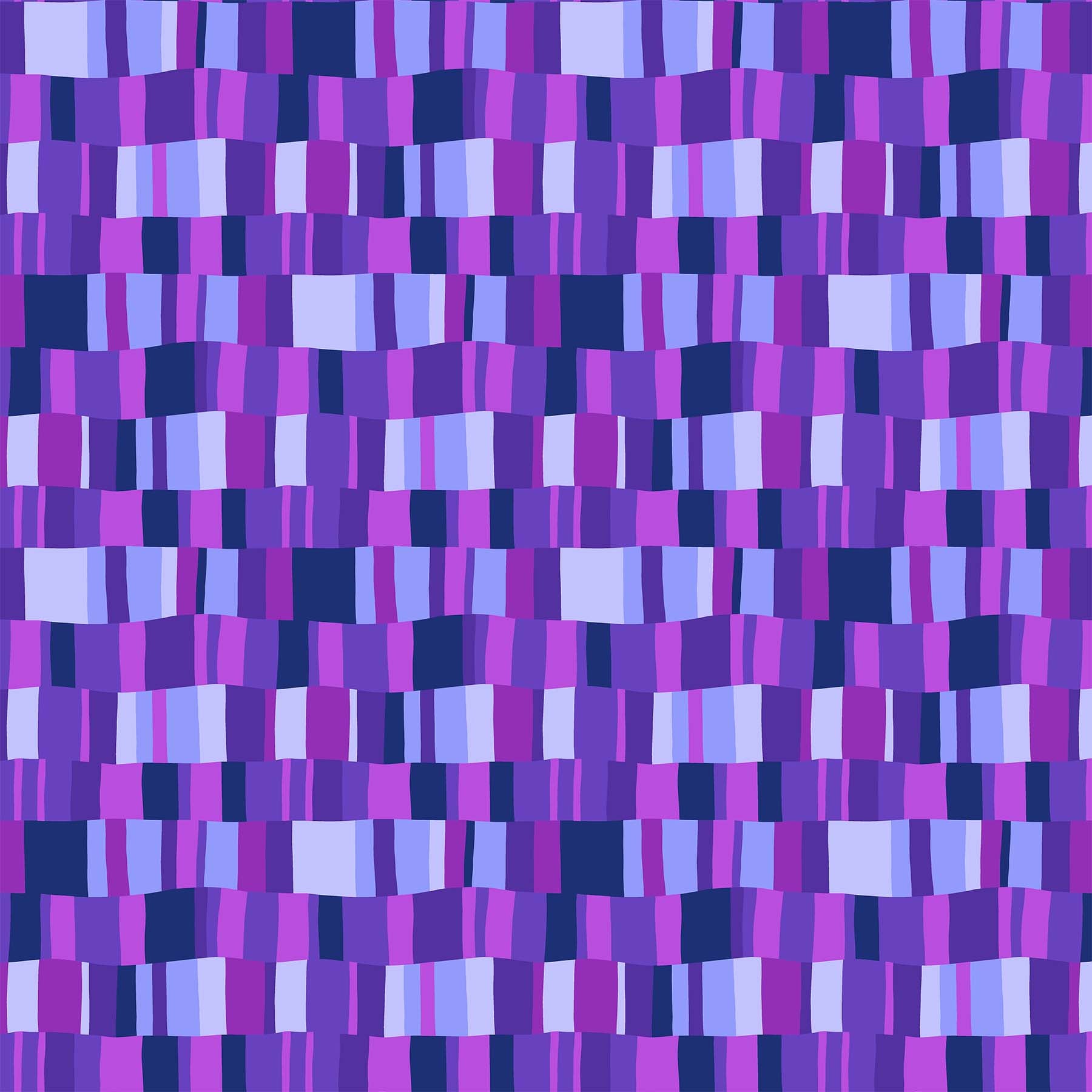 Happiness Quilt Fabric - Decking in Purple/Multi - 90594-84