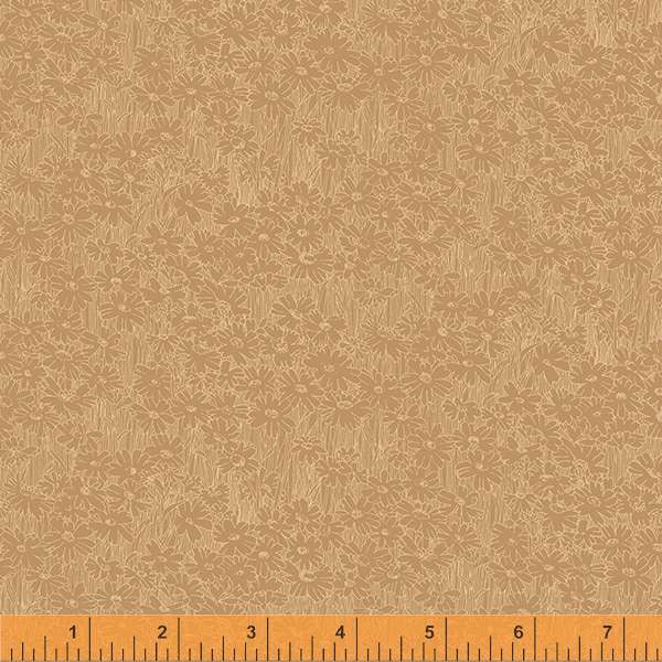 Meadow Quilt Fabric - Field Tonal Floral in Earth Tan - 53142-9