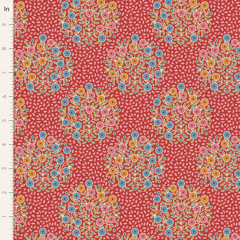 Pie in the Sky Quilt Fabric by Tilda - Confetti in Red - 100493