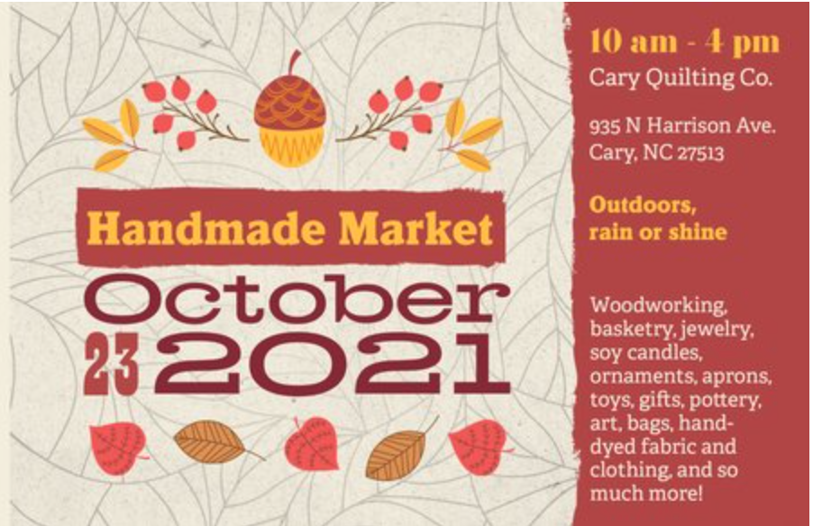 Handmade Market: October 23, 2021!