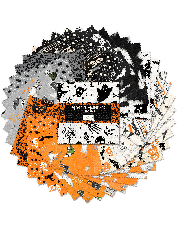 Midnight Hauntings - 10 Karat Crystals - set of 42 10" squares - 518 858 518