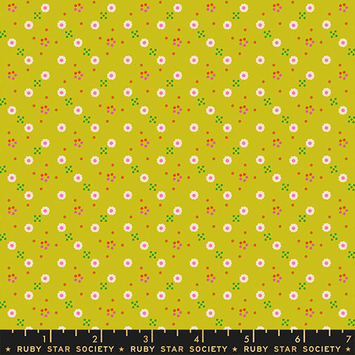 1-800-CALICO Quilt Fabric by Ruby Star Society - Bandana Pistachio Green - RS4170 13