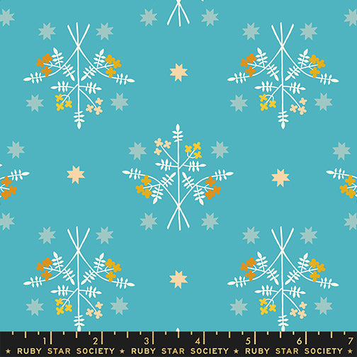 1-800-CALICO Quilt Fabric by Ruby Star Society - Bouquet Wave Blue - RS4171 15