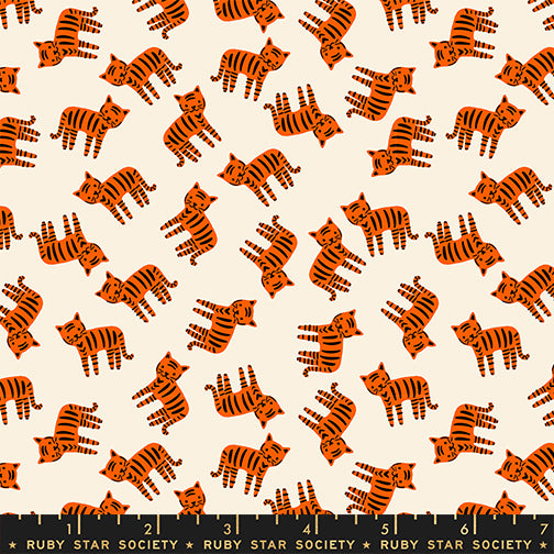 1-800-CALICO Quilt Fabric by Ruby Star Society - Meow Cats Natural - RS4166 12