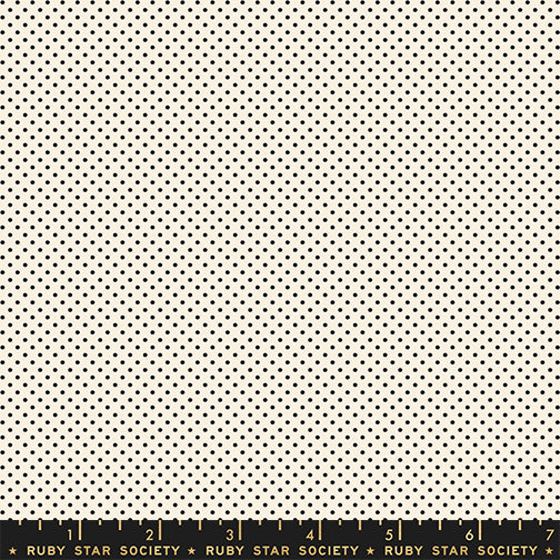 1-800-CALICO Quilt Fabric by Ruby Star Society - Micro Dots Black on Natural - RS4102 20
