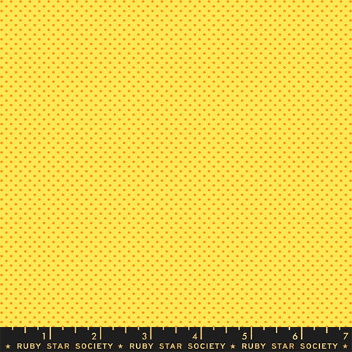 1-800-CALICO Quilt Fabric by Ruby Star Society - Micro Dots Chrome Yellow - RS4102 34
