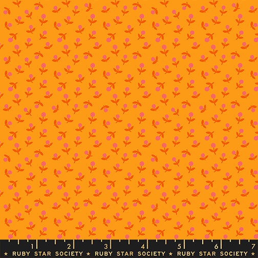 1-800-CALICO Quilt Fabric by Ruby Star Society - Sprout Cheddar Orange - RS4103 25