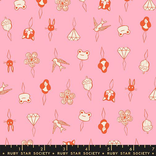 1-800-NOTION Quilt Fabric by Ruby Star Society - Thread Charms in Posy Pink - RS5214 11