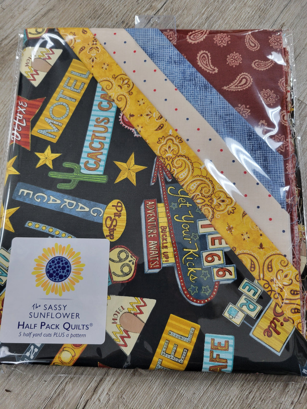 Route 66 - The Sassy Sunflower Half Pack Quilts™ Kit