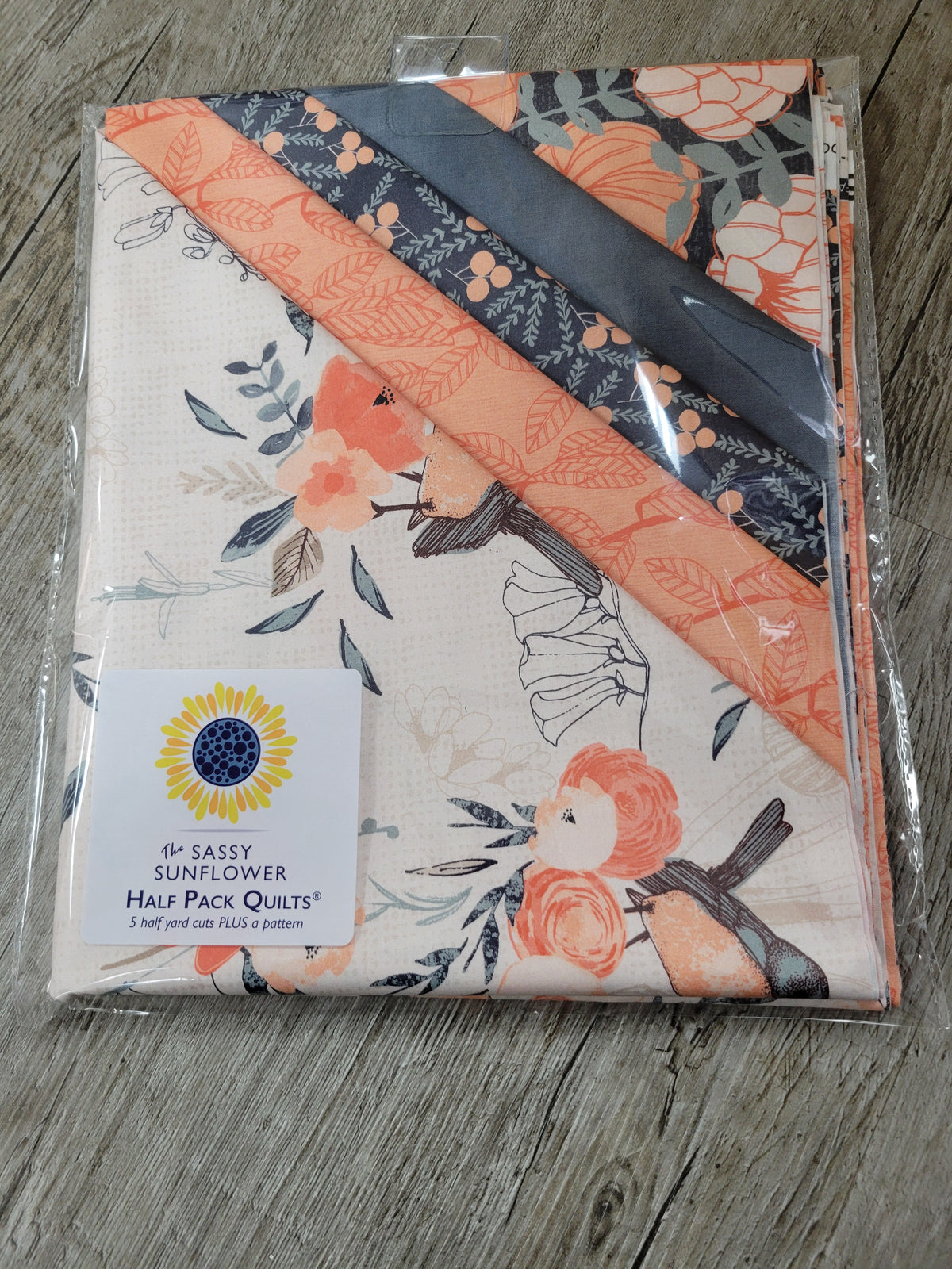 Birds and Blooms - The Sassy Sunflower Half Pack Quilts™ Kit