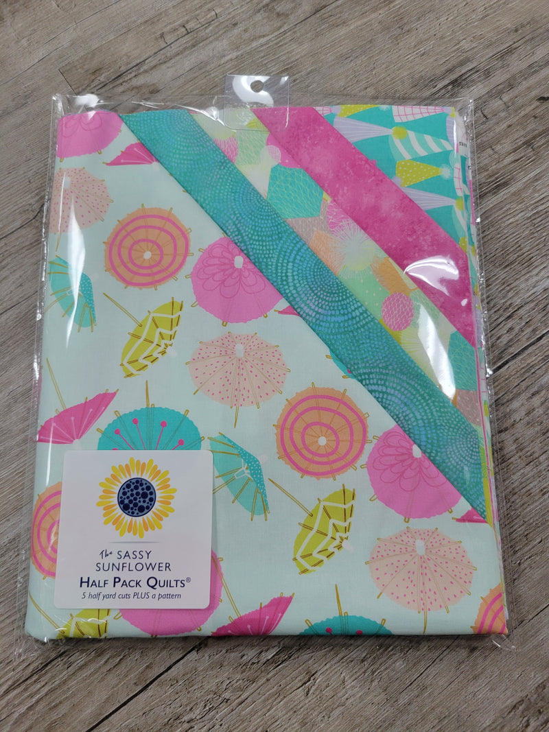 Sherbet At The Shore - The Sassy Sunflower Half Pack Quilts™ Kit