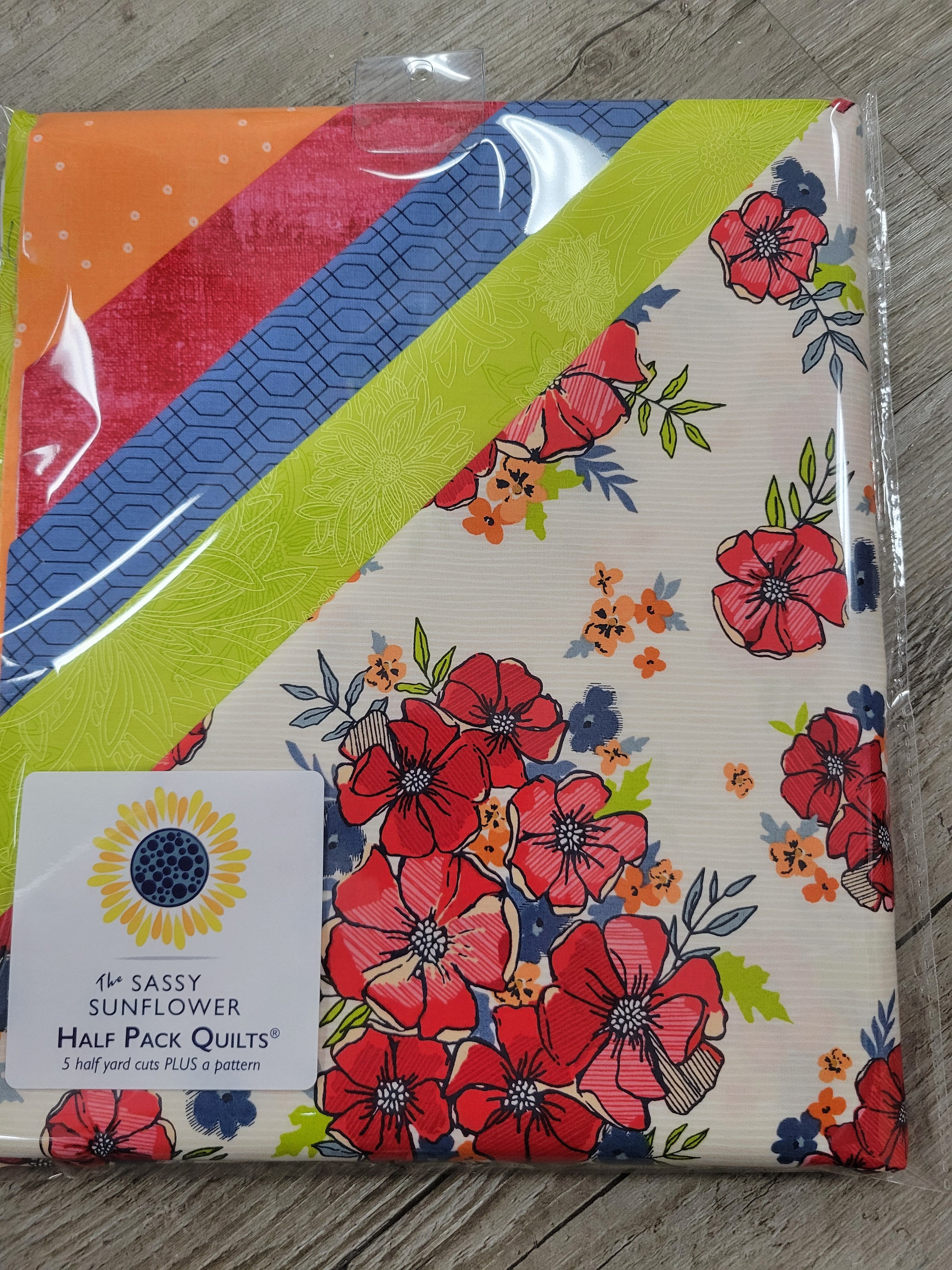 Flower Fields - The Sassy Sunflower Half Pack Quilts™ Kit