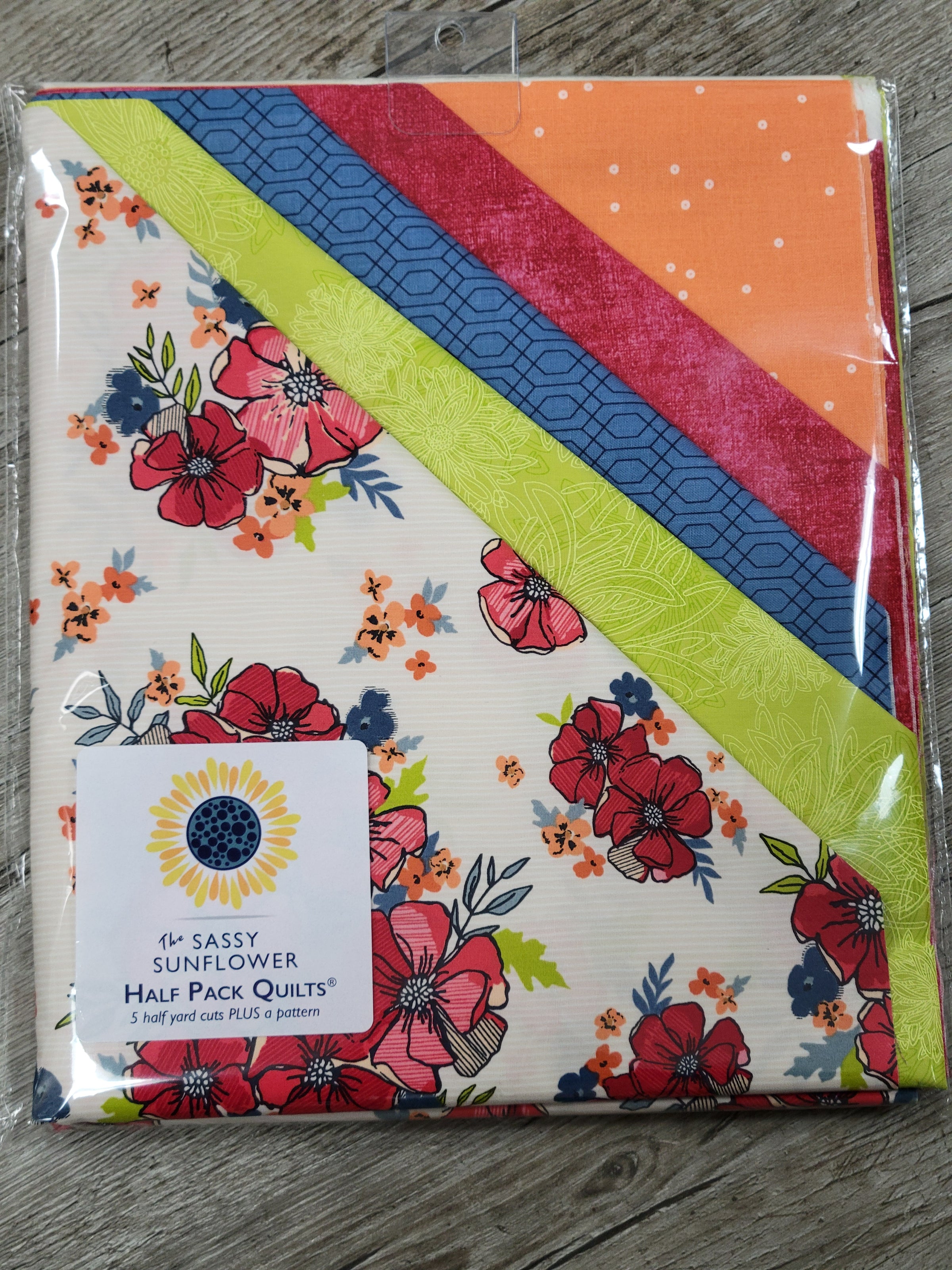 Flower Fields - The Sassy Sunflower Half Pack Quilts™ Kit