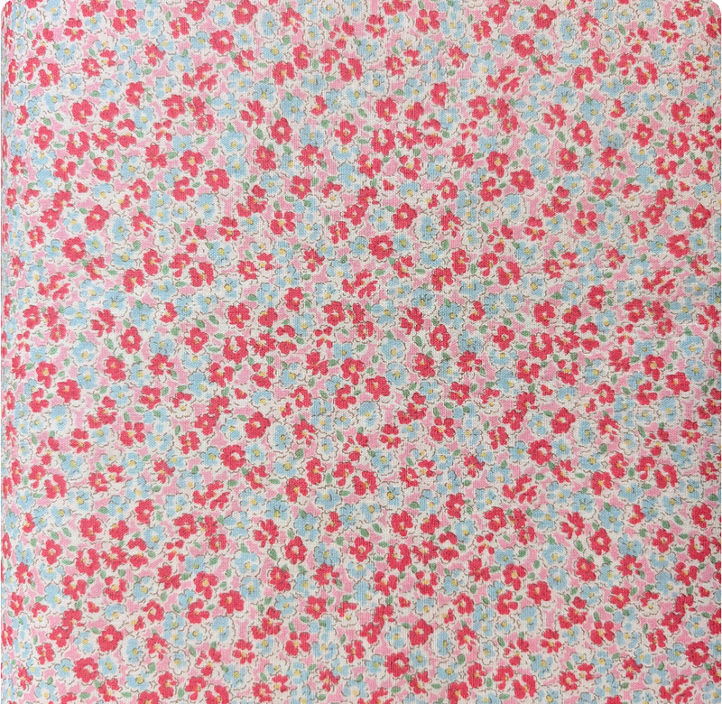 Japanese Imported Quilt Fabric - Pink and Blue Floral - 6116 D2-1