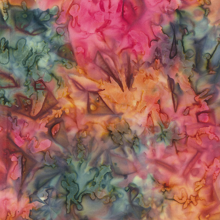108" Back It With Banyan Batik Quilt Fabric - Tie Dye in Mai Tai King Size Bundle - BB83186- 1009