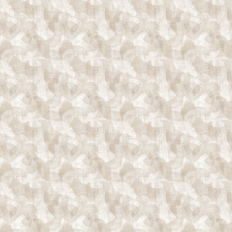 108" Crescent Quilt Backing Fabric - Textured Arcs in Ivory - 2970-41